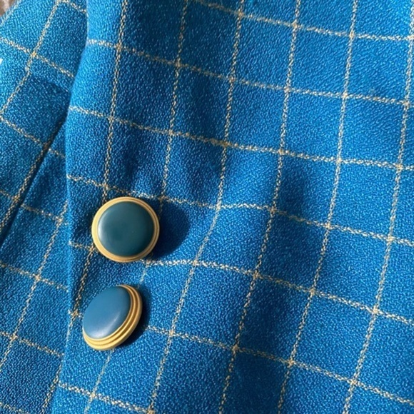 🌺JOHN  MEYER plaid  blazer SIZE 14 casual can be worn with denim, - Picture 9 of 11